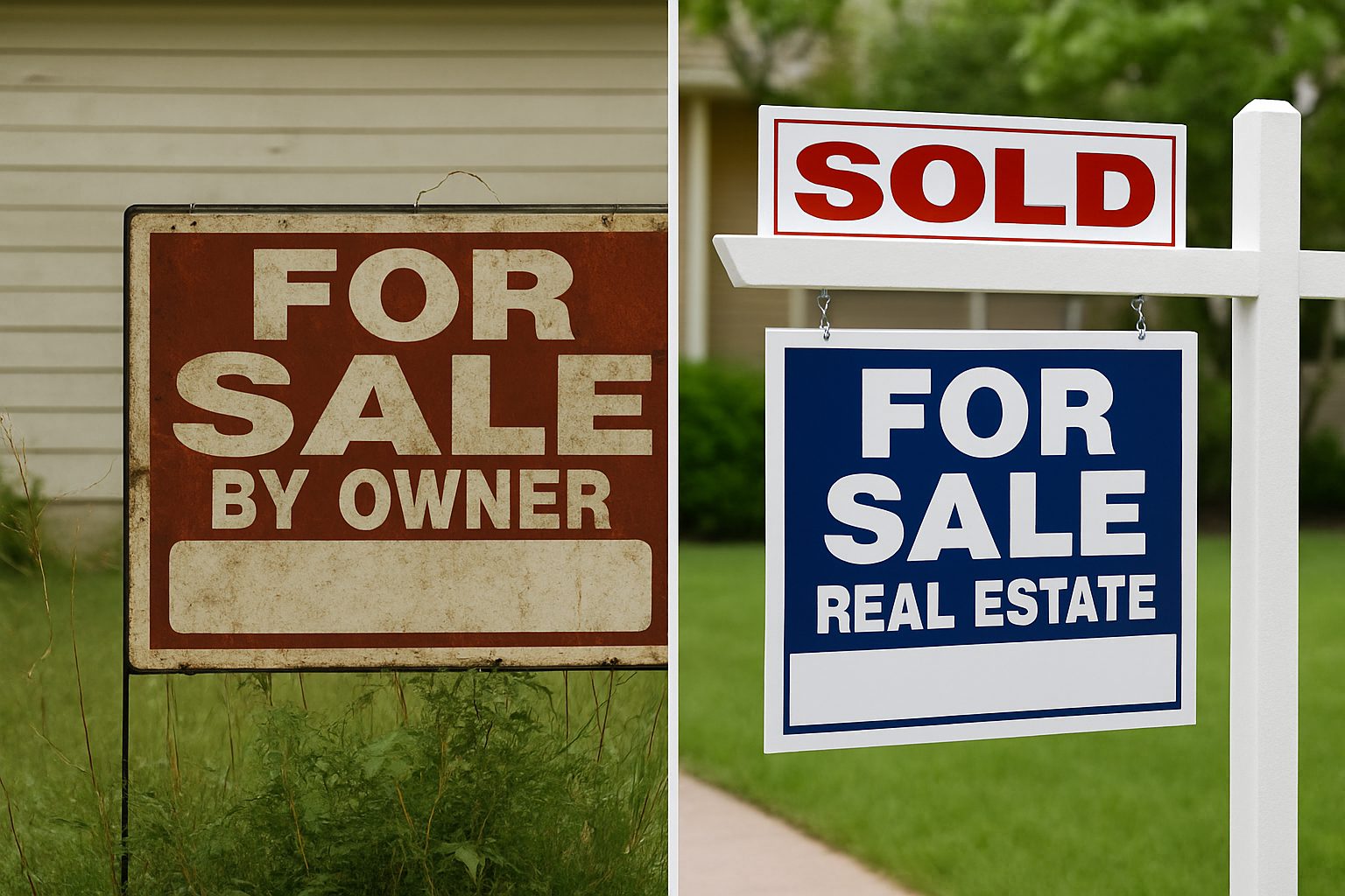 Homeowner comparing For Sale By Owner and Realtor options for selling a house in Vermont